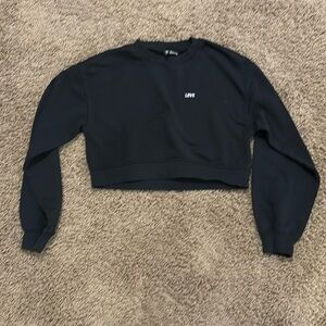 H&M Black Girls Cropped Longsleeve | Size S